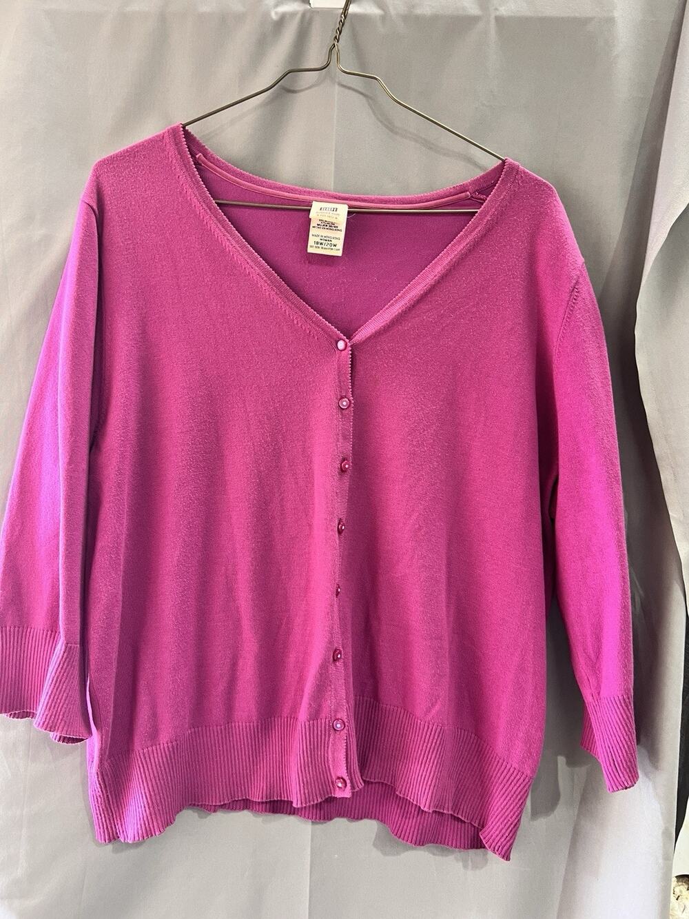 pink Faded Glory women's plus size sweater top in size 18W/20W TG2123 Boho
